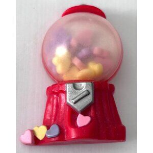 Vintage 1984 Hallmark Gumball Machine Pin Colorful Hearts Rattle Shake Move